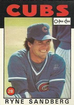 1986 O-Pee-Chee Baseball Cards 019      Ryne Sandberg